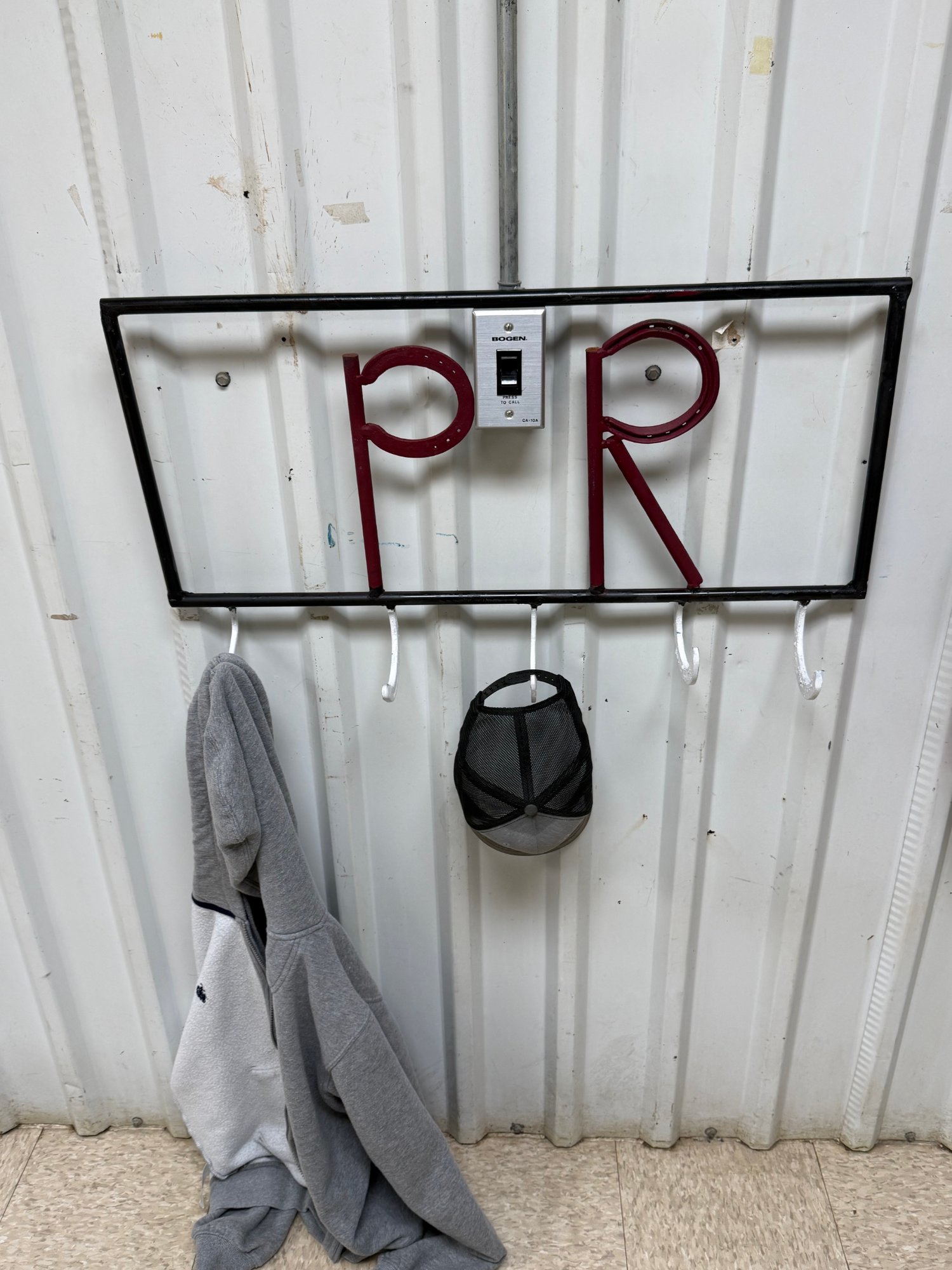 Coat rack made by Kyle Eimer and Ayden Ramirez