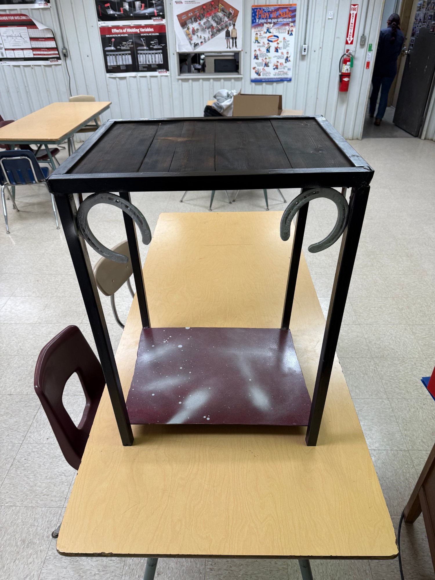End table made by Michael Hubbard